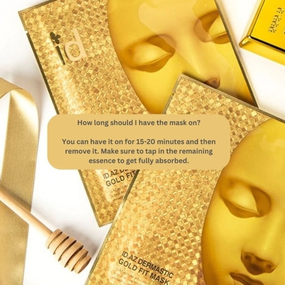 👑 NEW/SEALED ID.AZ Dermastic Gold Fit Mask 👑 - Picture 9 of 14